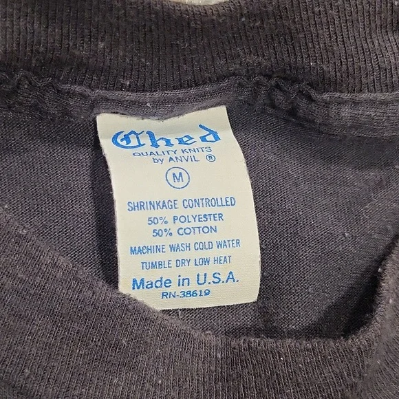 Vintage 1985 Prince and the Revolution Shirt World Tour Size M Single Stitch - Picture 3 of 9